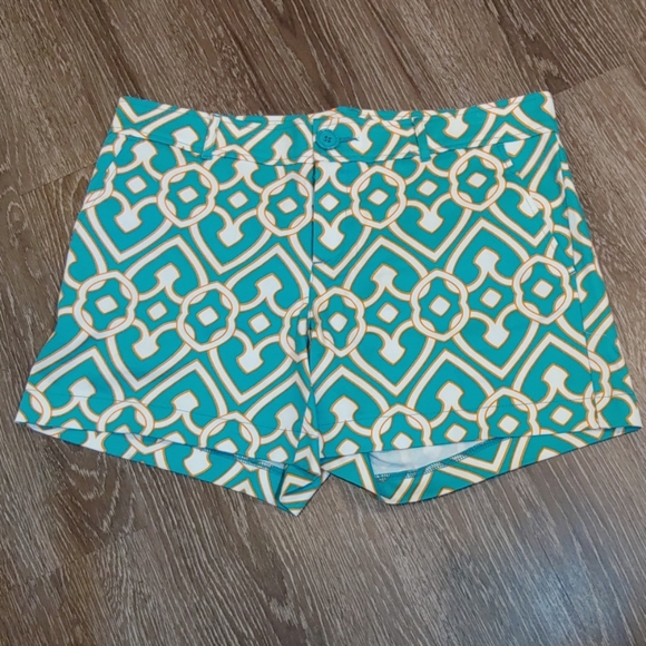 Tracy Negoshian Pants - Tracy Negoshian Ocean Waves Penny Shorts